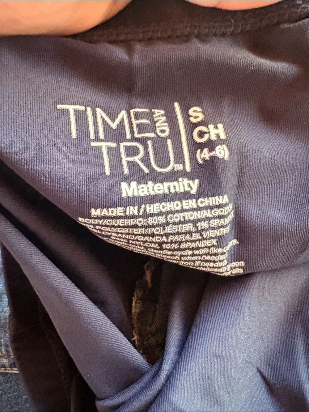 💙Time & Tru 3-Pack Maternity Jeggings - Blue Denim & Black